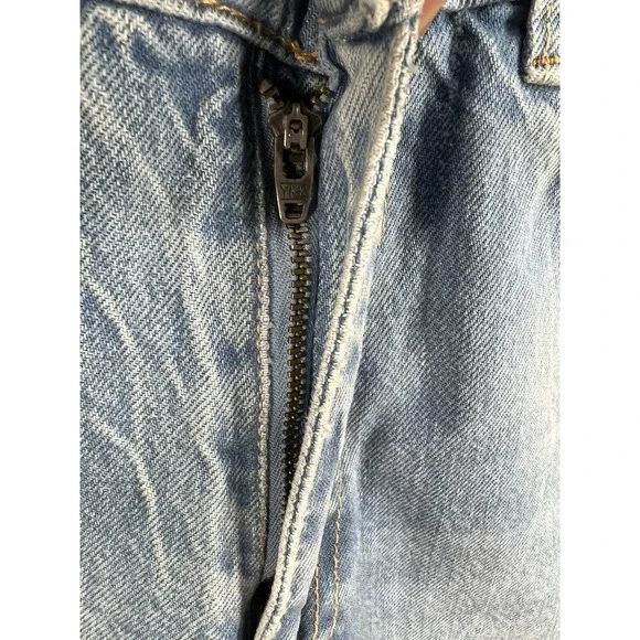 New Free People With The Band Relaxed Jeans LA Blue - Picture 10 of 12